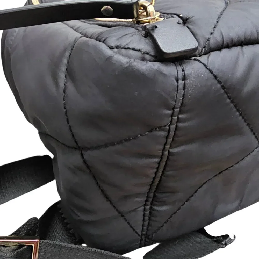 Kate Spade Watson Lane Quilted Hartley Black Backpack Bag COA